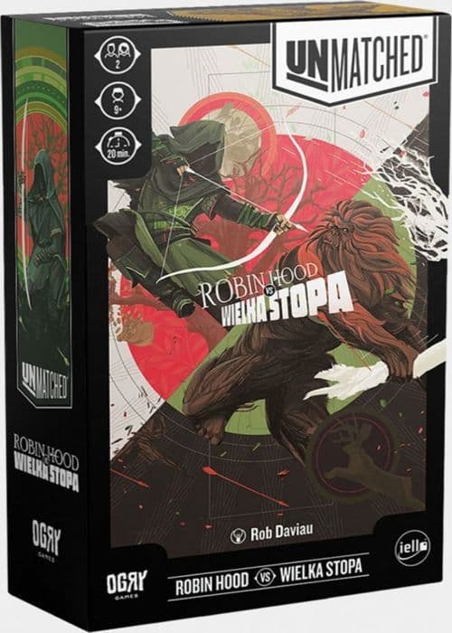 Brädspel - Ogry games - TOYOGRY UNMATCHED4 - SPEL UTAN LIKE: ROBIN HOOD vs BIGFOOT