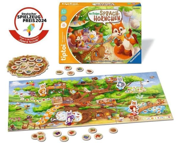 Ravensburger - 203 - tiptoi utbildningsspel-00-De smidiga vokala hornen-Utbildningsspel från 3 år-för 1 till 4 spelare
