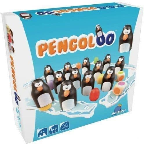 Pengoloo brädspel - BLÅ ORANGE - Träpingviner - Blandat - Inomhus