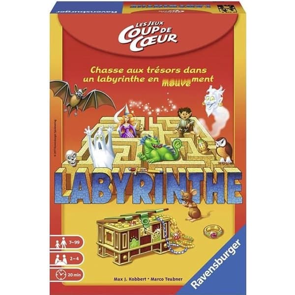 Brädspel - RAVENSBURGER - Unik favoritlabyrint - För barn - Längd 20 min