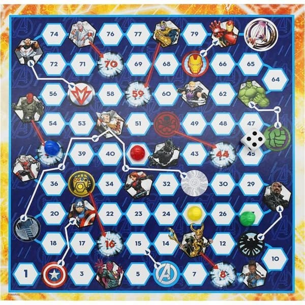 Marvel Avengers brädspel - Spelkompendium - 4 i 1 - CARTAMUNDI - Svart - Barn