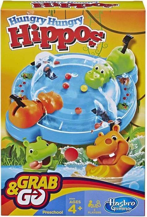 Hasbro Grab&Go Hungry Hippies arkadspel, partajspel