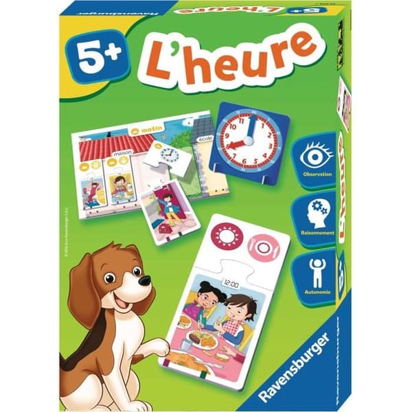 Pedagogiskt pusselspel Time - RAVENSBURGER - 5 år och över - Flerfärgad - Inomhus - Barn