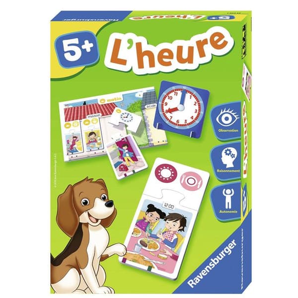 Pedagogiskt pusselspel Time - RAVENSBURGER - 5 år och över - Flerfärgad - Inomhus - Barn