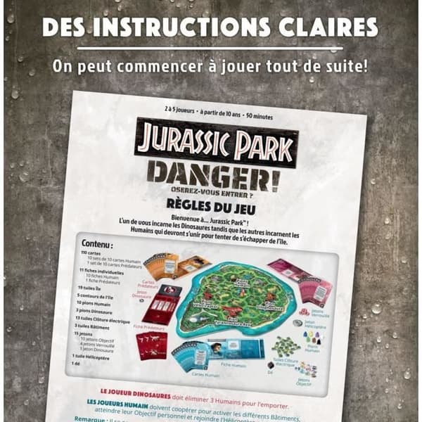 Ravensburger Jurassic Park Danger Flerfärgat brädspel