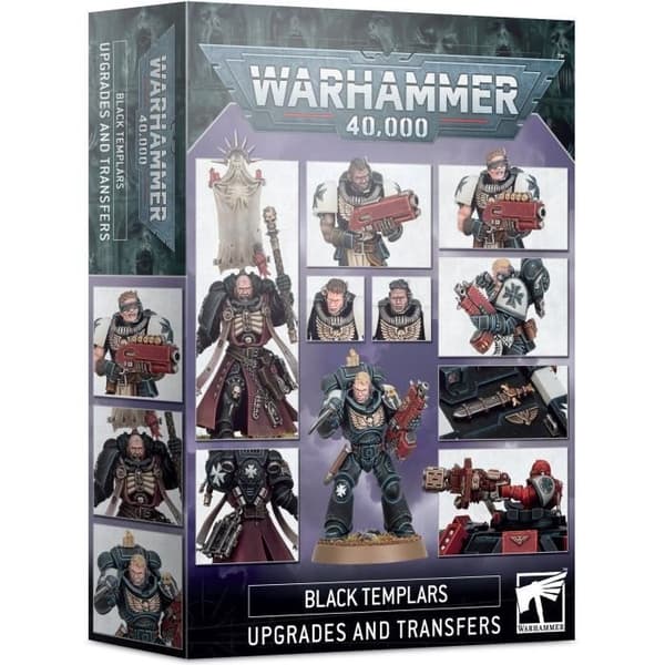 Games Workshop Warhammer 40k figur - Black Templars uppgraderingar och dekaler - svart/röd - TU