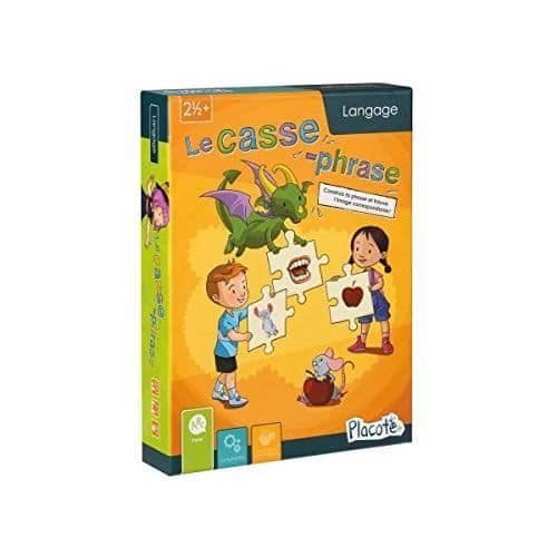 Pedagogiskt spel - PLACOTE - Sentence Breaker - 2½ till 4½ år - Språkutveckling - Visuella pussel