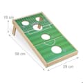 Miniatyrbild 4 av 6: Relaxdays Cornhole kastspel, mått: 18 x 29 x 58 cm, 10 kastpåsar, för inomhus- och utomhusbruk. flerfärgad