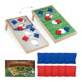 Miniatyrbild 1 av 6: Relaxdays Cornhole kastspel, mått: 18 x 29 x 58 cm, 10 kastpåsar, för inomhus- och utomhusbruk. flerfärgad