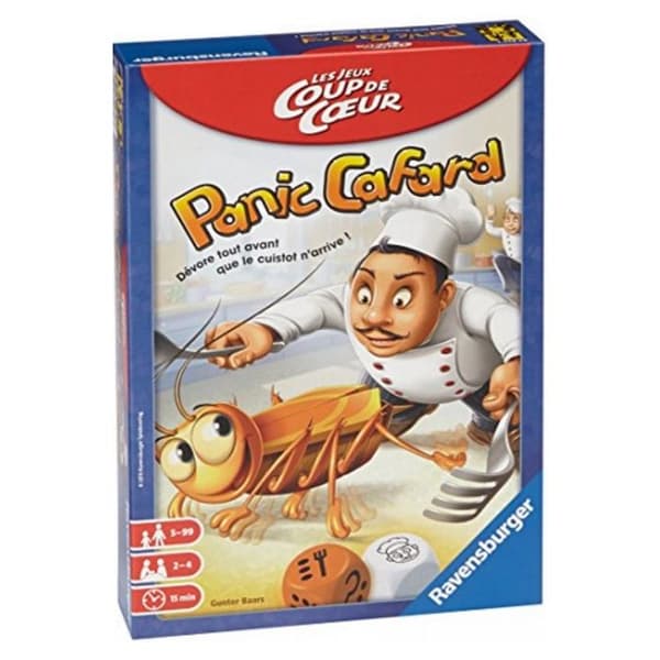Brädspel för barn - Ravensburger - Panic Cafard - Actionspel - 2 spelare eller fler - reseformat