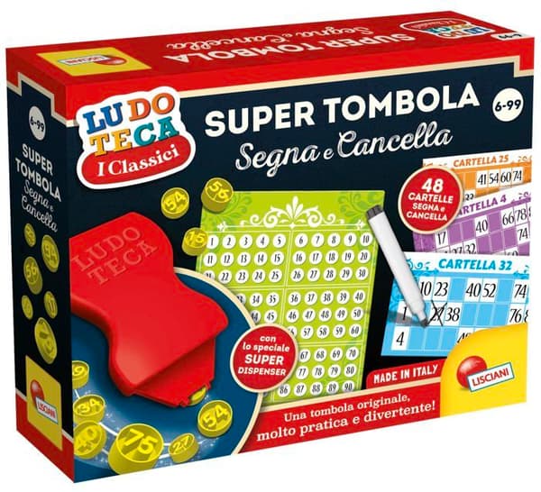 Brädspel - Liscianigiochi brädspel - 102686 - Lisciani Jeux- LUDOTHÈQUE Super TOMBOLA Signerad OCH AVBOKAD,