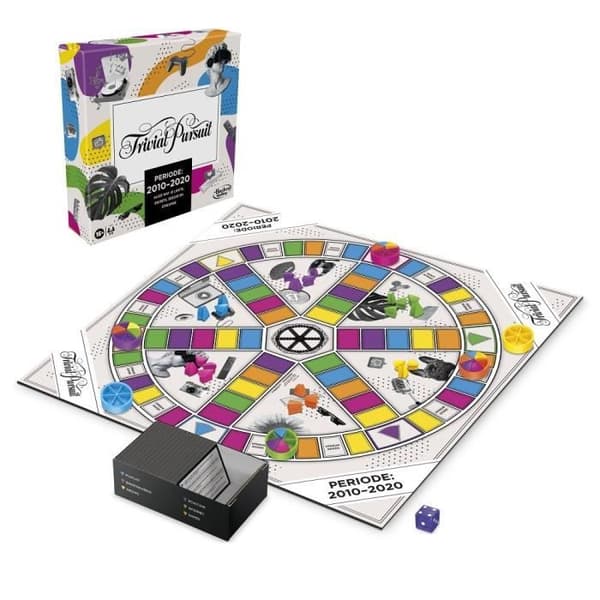 TRIVIAL PURSUIT - Decennium: 2010 -2020 - Brädspel för vuxna och tonåringar - FRANSK VERSION - från 16 år