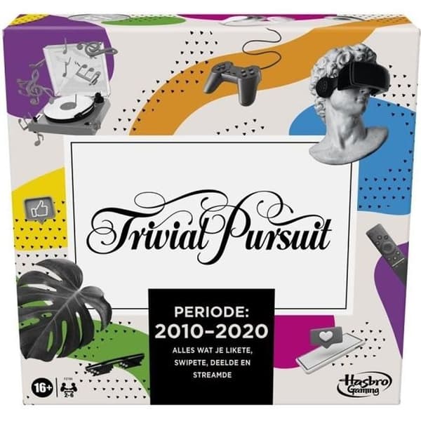 TRIVIAL PURSUIT - Decennium: 2010 -2020 - Brädspel för vuxna och tonåringar - FRANSK VERSION - från 16 år
