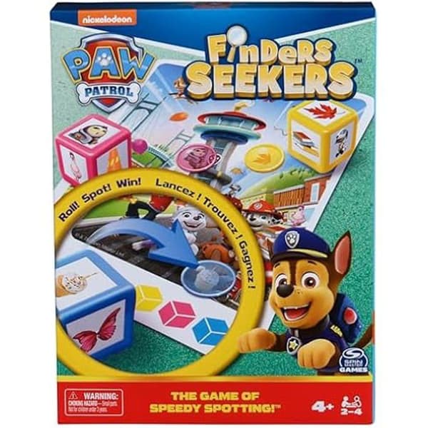 Sällskapsspel - SPIN MASTER GAMES - Finders Seekers Pat Patrouille - Actionspel - 4 år och uppåt - 15 minuters spel.