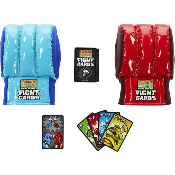 Mattel Games - Fight Cards-Team Card Game med två boxningshandskar HTW64