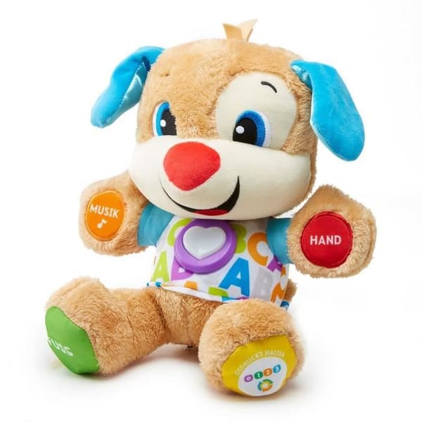 Fisher-Price Laugh and Learn FPM50 lärleksak för pojkar i åldern 0,5 till 3 år - Interaktiv hund - Flerfärgad