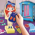 Miniatyrbild 5 av 5: Kreativt spel - LISCIANI - Montessori Baby Trä - Magnetdocka - Mode och fantasi - Montessori stil