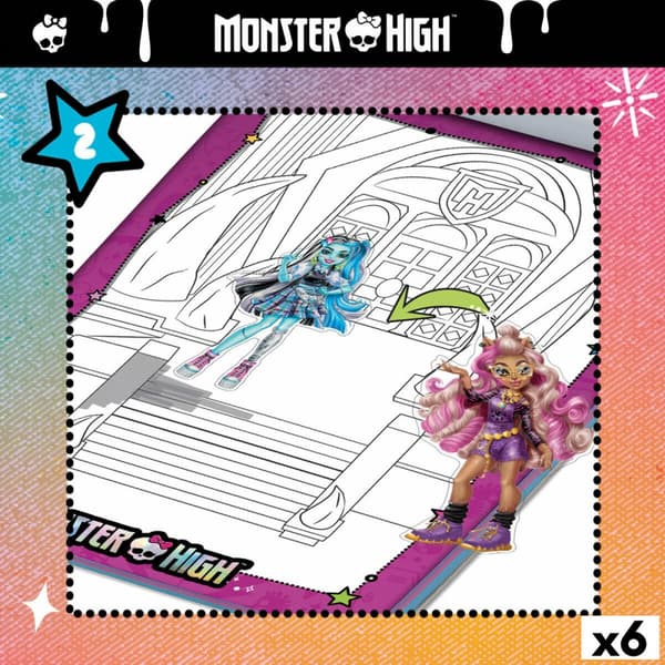 Tegningssæt Monster High (6 enheder)
