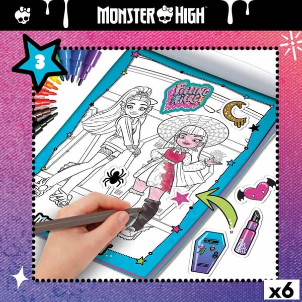 Tegningssæt Monster High (6 enheder)