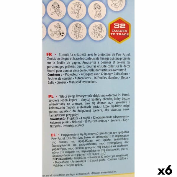 Piirustussetti The Paw Patrol (6 osaa)