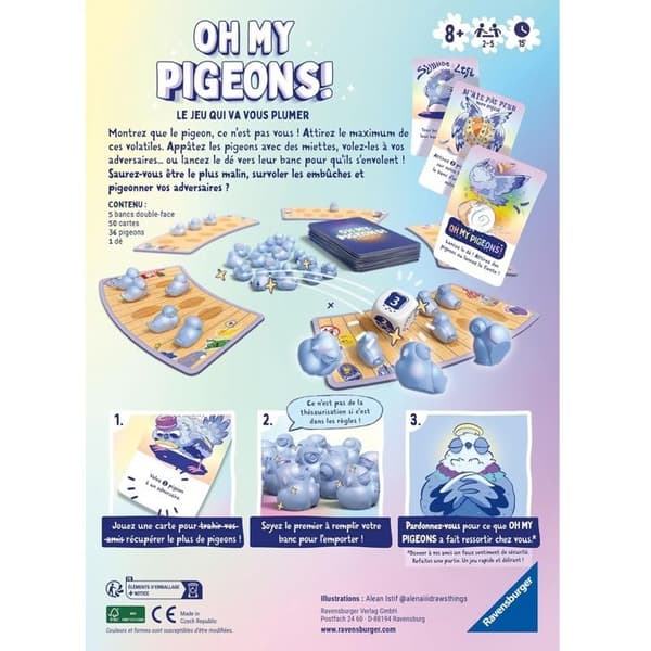 Spel med atmosfär Ravensburger Oh My Pigeons