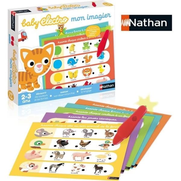 Elektroniskt pedagogiskt spel - NATHAN - Nathan Baby Electro - Vit - Flerfärgad - Barn