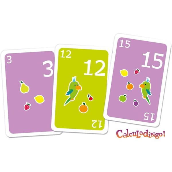 Calculo Dingo Mental Calculation Card Game för barn från 5 år och uppåt - ASMODEE