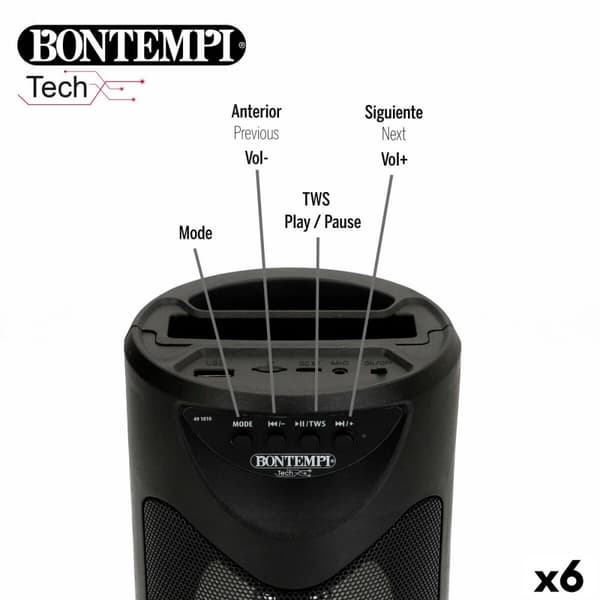 Högtalare med Karaoke Mikrofon Bontempi 6 antal