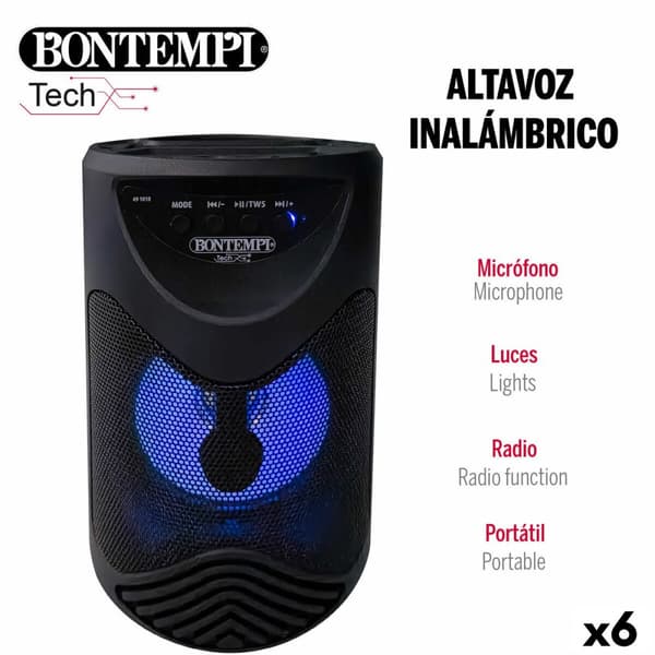Högtalare med Karaoke Mikrofon Bontempi 6 antal