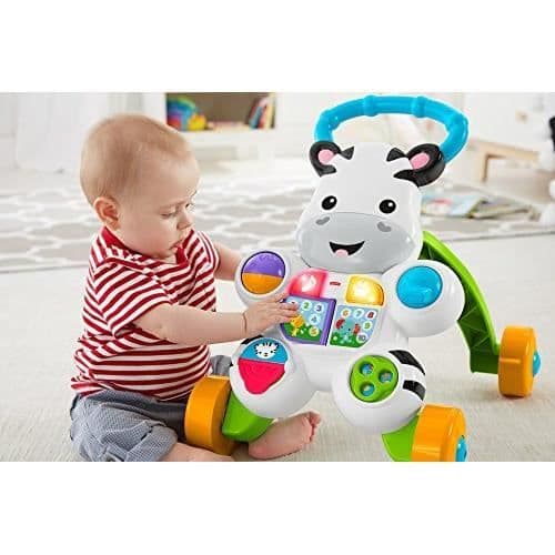 Fisher-Price Mega Bloks My First Steps Zebra Kids Activity Center, Multicolor DLD91