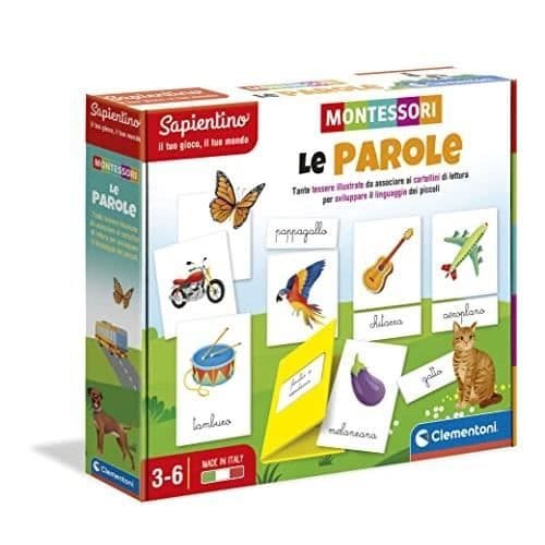 CLEMENTONI- SAPIENTINO MONTESSORI 3 ÅR, UTBILDANDE SPEL ATT LÄRA TILL