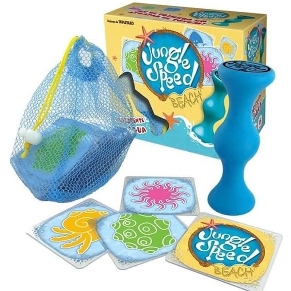 Kortspel - ASMODEE - Jungle Speed Beach - 122282 - 3 år - Blå - Blandat