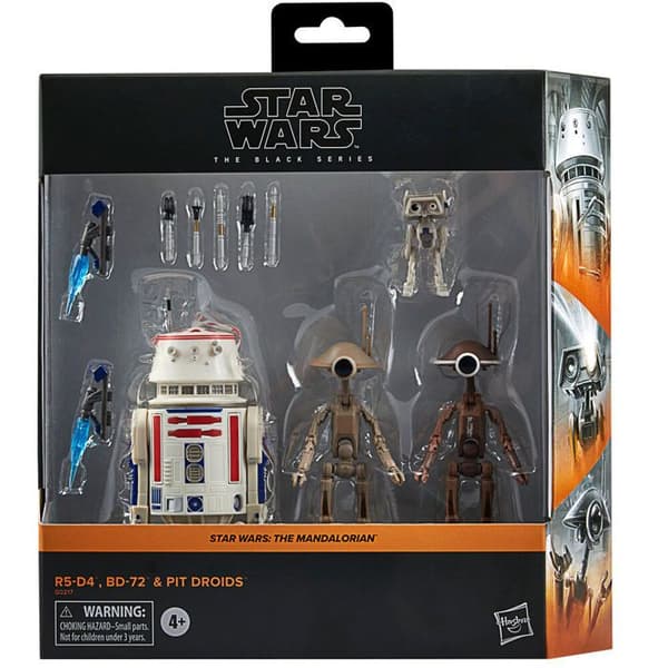 Figur - Hasbro - R5-D4 BD-72 - Exklusiv - Realistiska detaljer - 2 Pit Droids
