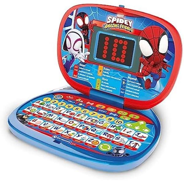 Barndator - Clementoni - Spiderman Datorbarn - Elektronisk lärande - 13 aktiviteter - 3 år och uppåt