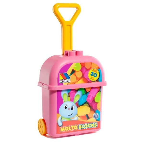 Moltó Rosa Blockvagn - MOLTO - Moltó Rosa Blockvagn - Rosa - Barn - Leksak