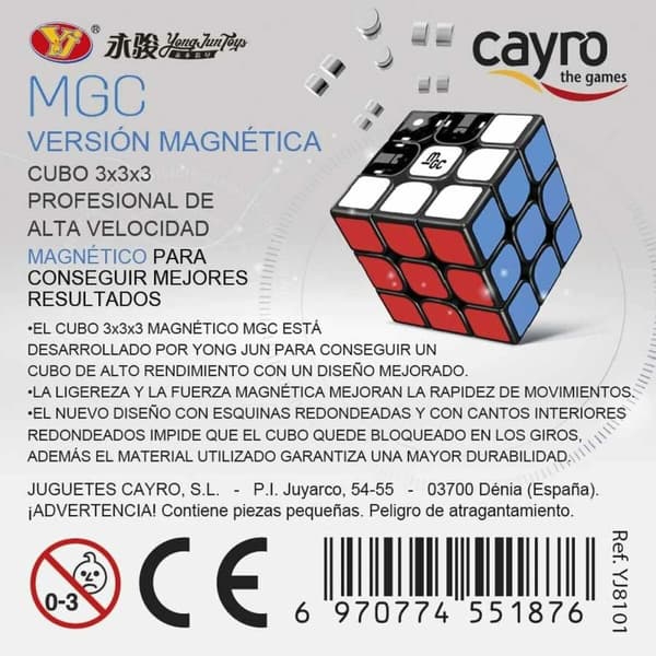 Magisk kub Cayro Multicolour (3 Delar) (3 antal)