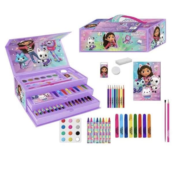 Aktivitetslåda för förgläggning Gabby's Dollhouse Lila