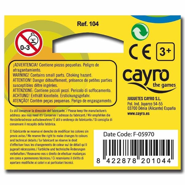 Færdighedsspil Cayro Multifarvet