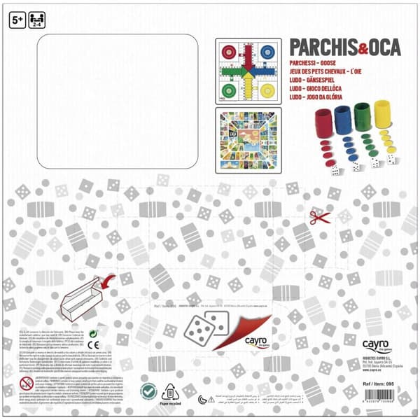 Parchís och Oca Board Cayro Multicolour 250 g
