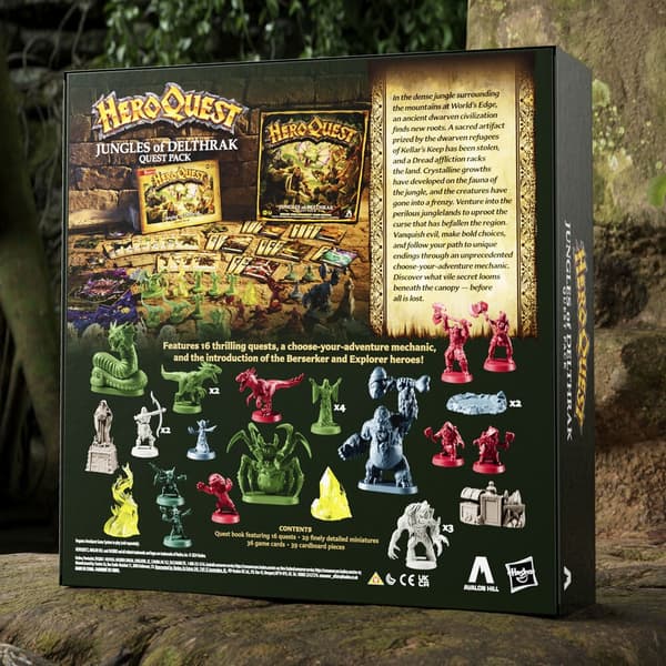 English Heroquest Jungles of Delthark Expansion Board game