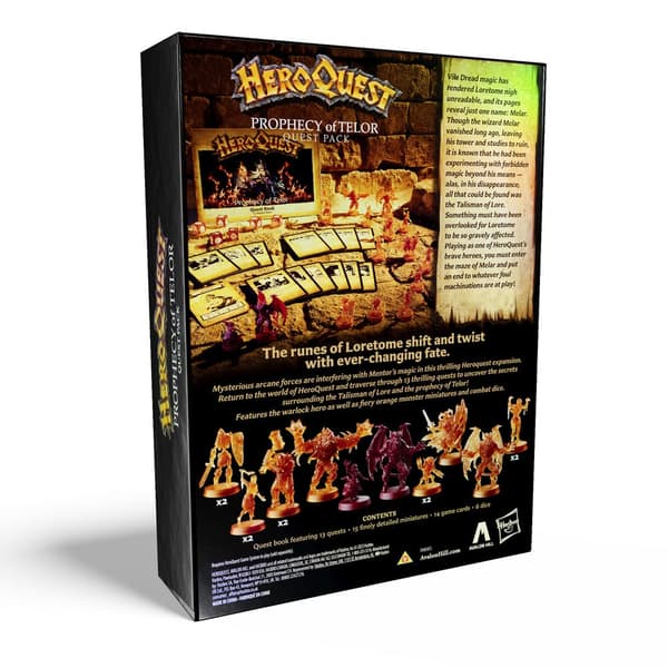 English Heroquest Prophecy of Telor Expansion Board game