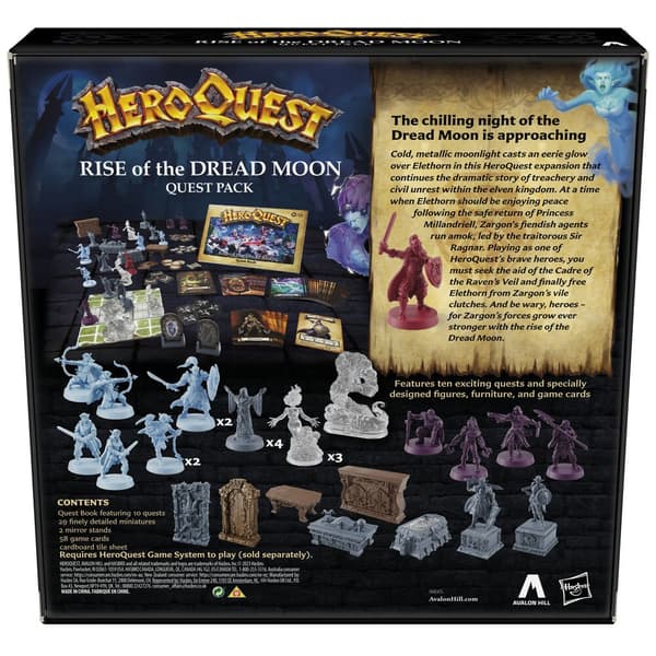 English Heroquest Rise of the Dread Moon Expansion Board game