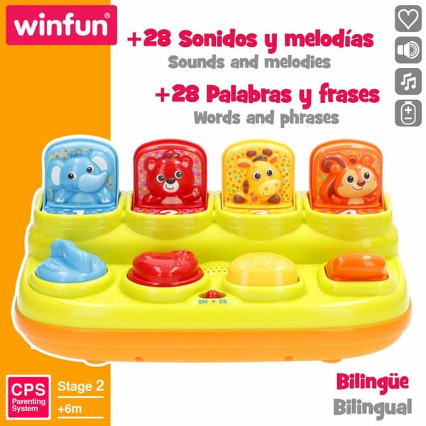 Musikalsk leke Winfun 25 x 12 x 14 cm (4 enheter)