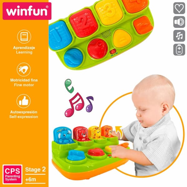 Musikalsk leke Winfun 25 x 12 x 14 cm (4 enheter)