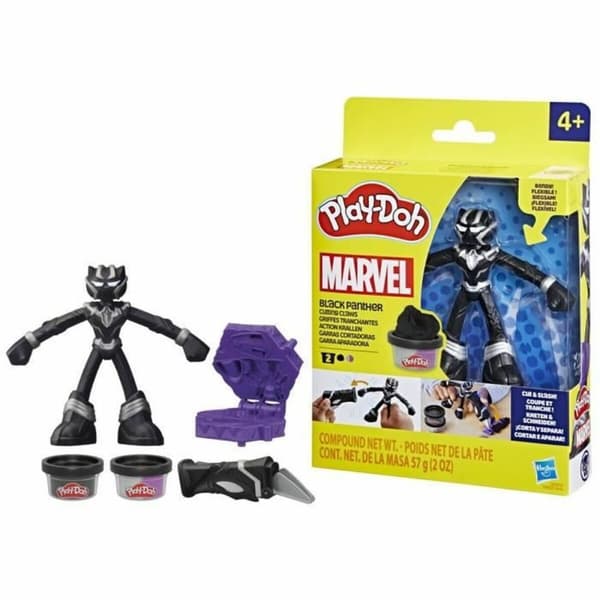 Modellera Spel Play-Doh Black Panther garras afiladas noir