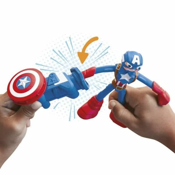 Modellervoks Spil Play-Doh Capitán América Set Stamper Shield Multifarvet