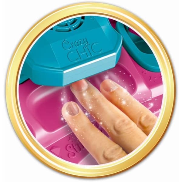 Clementoni - Nail art studio - Glittermaskin + lacktork - Lack ingår