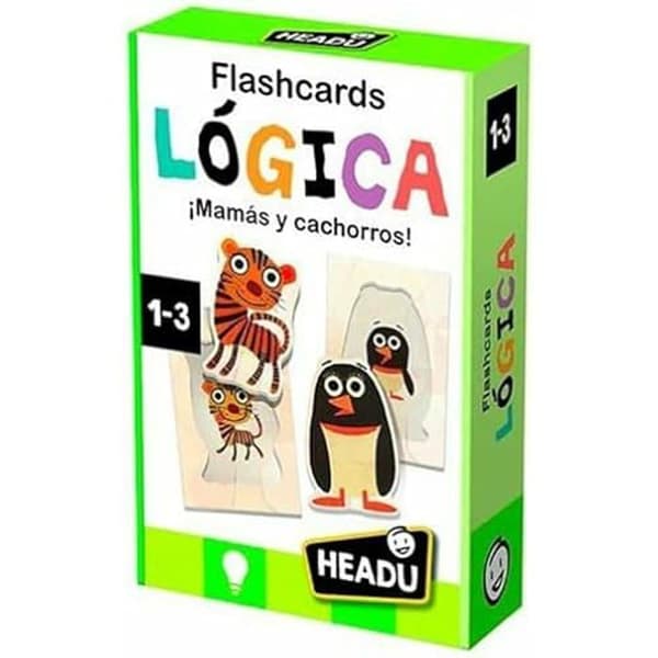 Utbildningsspel - HEADU - Flashcards Logic - Multicolor - 5 enheter - Från 3 år