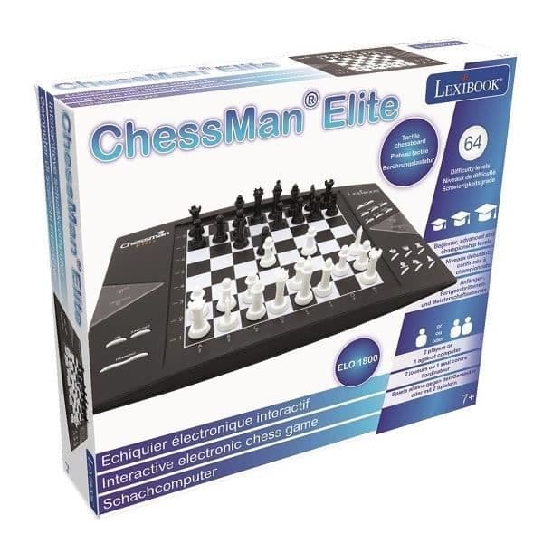 LEXIBOOK Chessman Elite elektroniskt schackspel - 2 spelare - 7 år och äldre