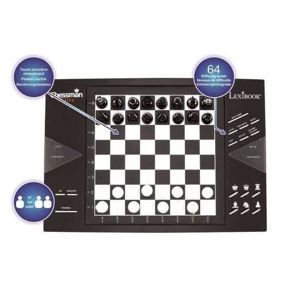 LEXIBOOK Chessman Elite elektroniskt schackspel - 2 spelare - 7 år och äldre